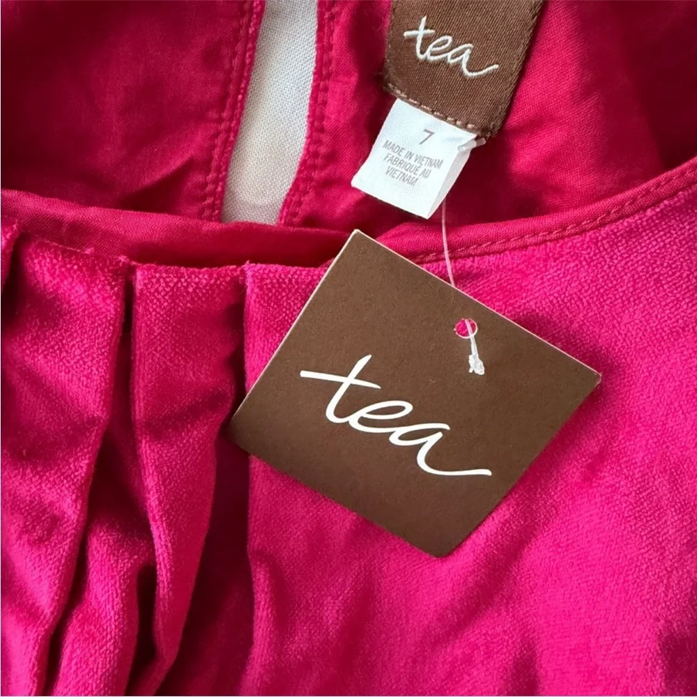 NWT Tea Collection Red Velvet Dress